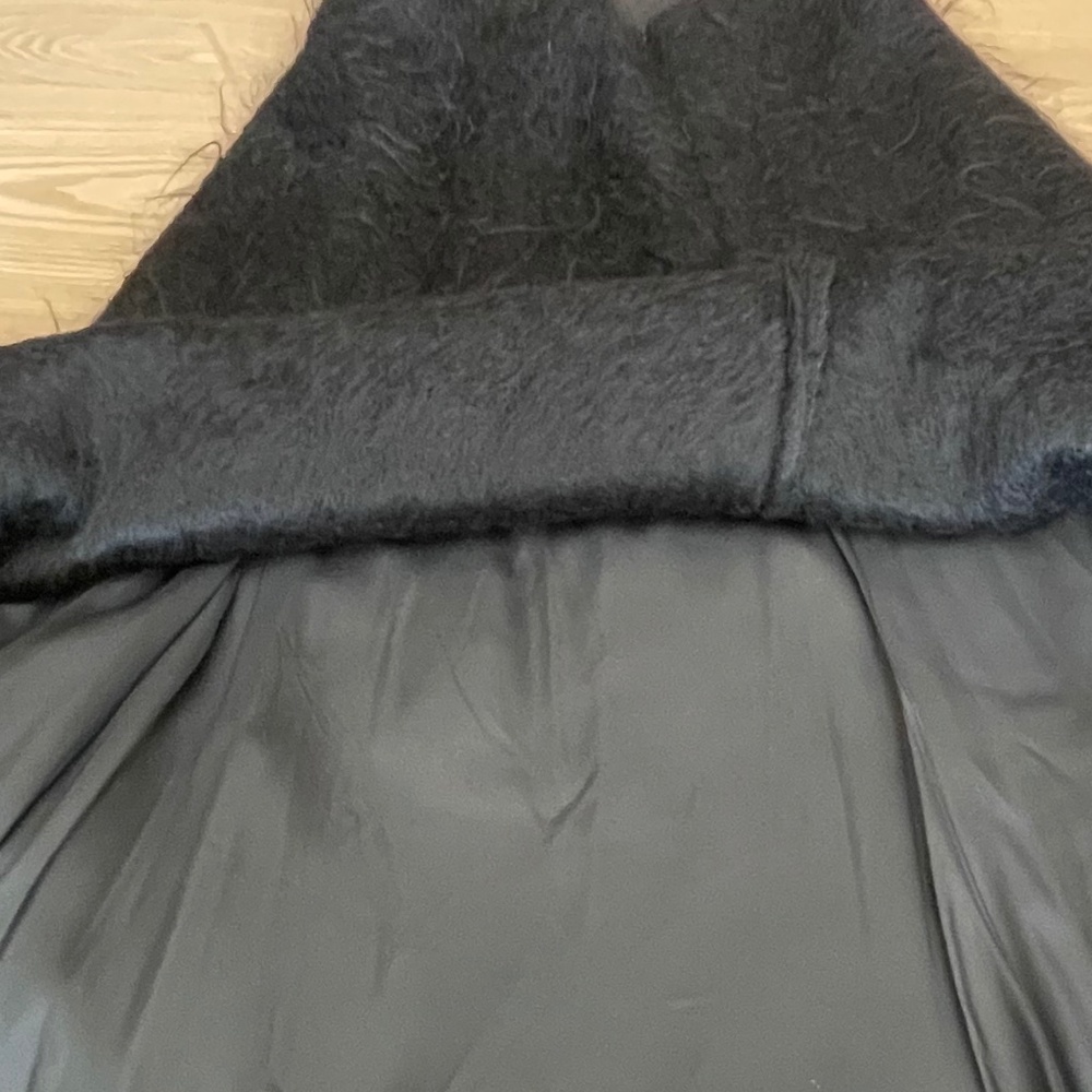 vintage Sybilla noche:  black mohair skirt with silk lining - Picture 7 of 13